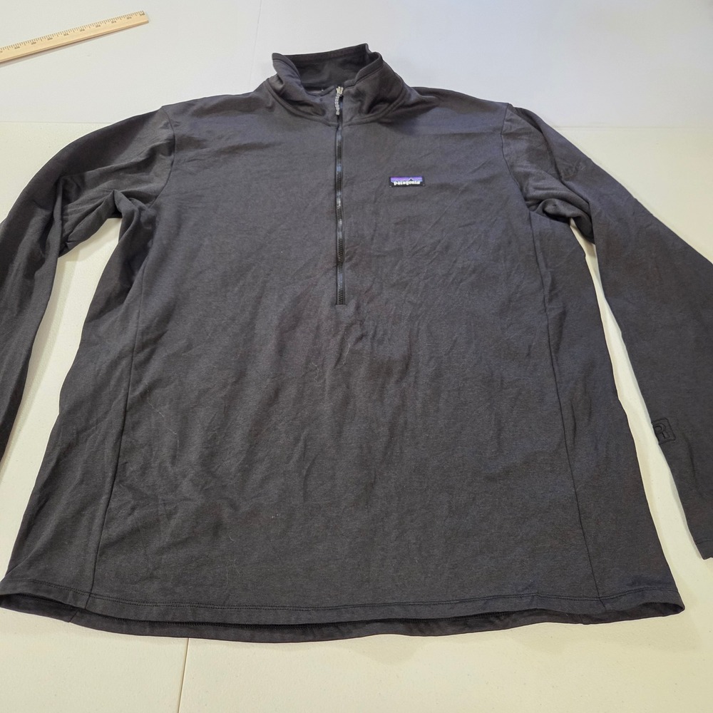 Patagonia Mens R1 Daily Zip-Neck Pullover Black XXL 40500 Long Sleeve Mock Neck